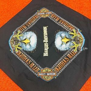 Harley-Davidson Black Bandana with Eagle Claw Design